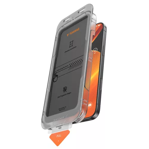 iPhone 17 Pro Max Torras - GlassGo Install Master Privacy - Fekete üvegfólia