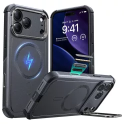   iPhone 17 Pro Max Szürke ESR - Cyber Armor Leszállóállvány tok