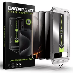   iPhone 17 Pro Privacy Techsuit TitanGlass FullCover (2 pack) üvegfólia
