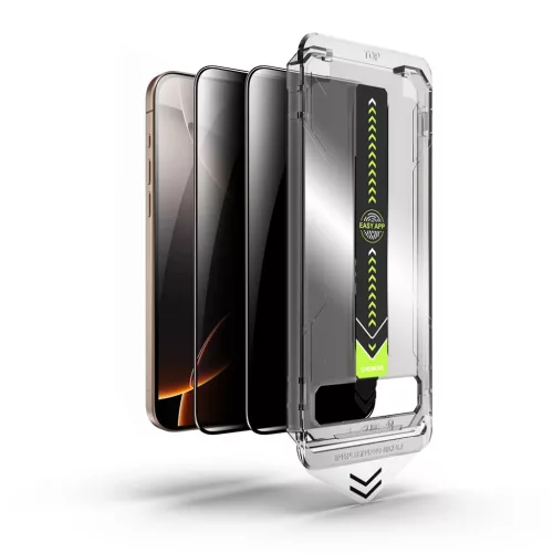 iPhone 17 Pro Privacy Techsuit TitanGlass FullCover (2 pack) üvegfólia