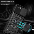 iPhone 7/iPhone 8/iPhone SE 2, SE 2020/iPhone SE 3, SE 2022 Fekete Techsuit CamShield Series tok