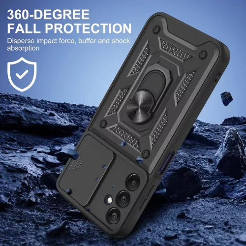 Samsung Galaxy A17 5G Techsuit - CamShield Series - Black tok