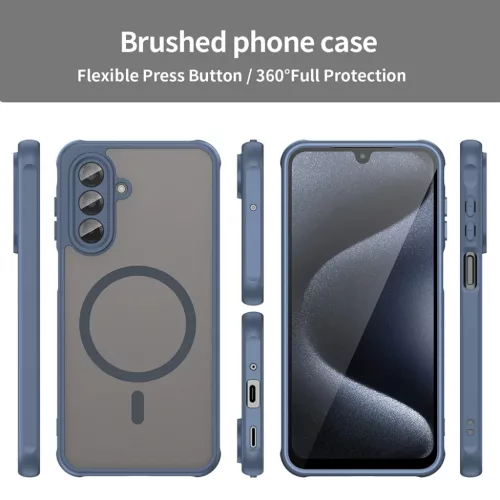 Samsung Galaxy A17 5G Techsuit HaloFrost II MagSafe - Tengerészkék tok