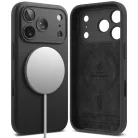 iPhone 17 Pro Fekete Ringke - Silicone Magnetic MagSafe tok