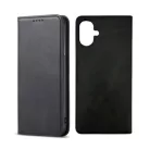 Samsung Galaxy A17 mágneses PU bőr fliptok kártyatartóval fekete Alphajack