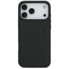iPhone 17 Pro Max Mercedes Leather Vintage Logo tok fekete
