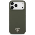 iPhone 17 Pro Max Guess - Silicone Triangle Logo MagSafe (GUHMP17XSCTRLMA) - Khaki tok