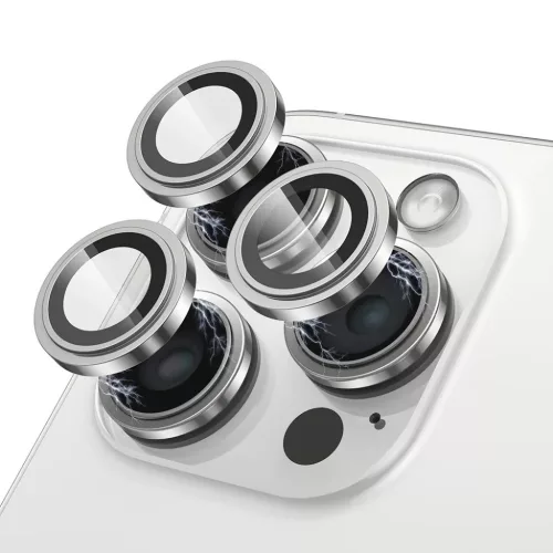 iPhone 17 Pro / iPhone 17 Pro Max Ezüst Lito - S+ Kameraüveg Védő üvegfólia