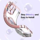 iPhone 17 Pro Max Fekete Techsuit - Luxury Glitter MagSafe tok