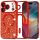 iPhone 17 Pro Max Techsuit - Luxury Glitter MagSafe - Piros tok