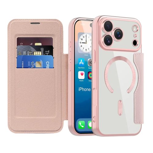 iPhone 17 Pro Max Techsuit SmartMag Book Case - Pink tok
