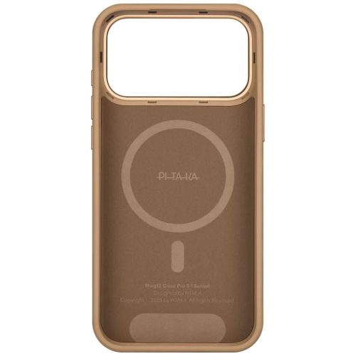 iPhone 17 Pro Max PITAKA Aramid UltraGuard Moonrise MagSafe tok naplemente színben