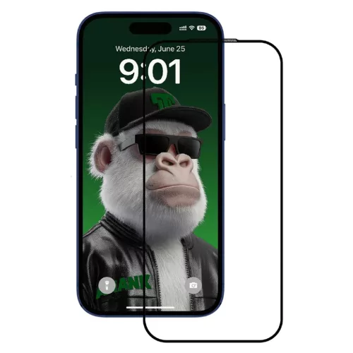 iPhone 17 Pro Fekete ANANK - 2.5D 10X erősített CG képernyővédő üvegfólia