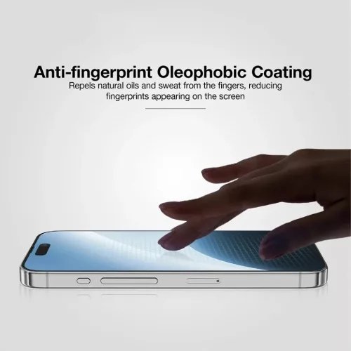 iPhone 17 Pro Fekete ANANK - 2.5D 10X erősített CG képernyővédő üvegfólia