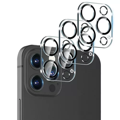 Edzett üveg HARD SILK PRINT kamera (LENCSE) iPhone 17 Pro Max (sziget) üvegfólia