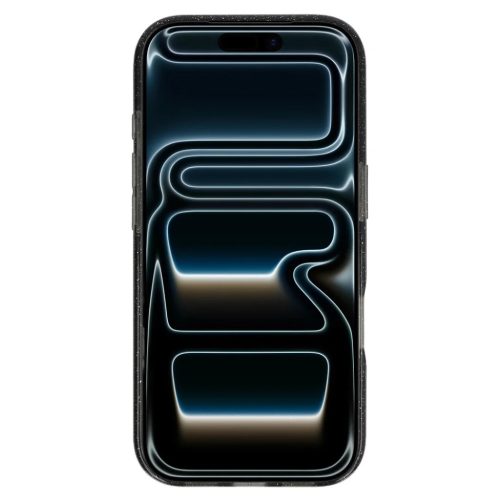 Glitter Magsafe tok iPhone 17 Pro Max fekete átlátszó tok