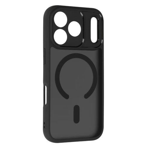 Teljes Matt Mag Cover iPhone 17 Pro Max fekete tok