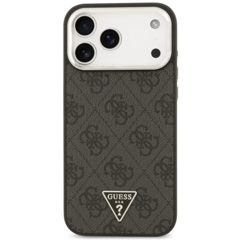 iPhone 17 Pro Max Guess - Hardcase 4G Triangle Logo MagSafe (GUHMP17XP4TSRCMK) - Fekete tok