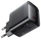 Acefast Falitöltő (A112) - Gyors töltés, GaN technológia, Type-C, 45W, 3A, Intelligens chip - Fekete