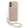 iPhone 17 Pink Guess IML Virágmintás Pántos MagSafe tok