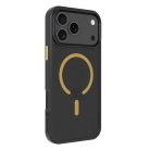 iPhone 17 Pro Max Fekete/Sárga Tactical MagForce Hyperstealth 2.0 tok