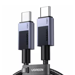   USB-C USB-C kábel Ugreen L513, 240W, 1m, 480Mbps (Csillagszürke)