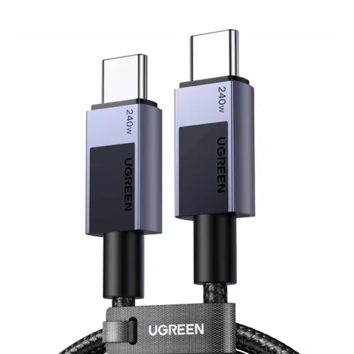 USB-C USB-C kábel Ugreen L513, 240W, 1m, 480Mbps (Csillagszürke)