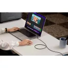 USB-C USB-C kábel Ugreen L513, 240W, 1m, 480Mbps (Csillagszürke)