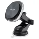 Autós tartó Acefast - Vezeték nélküli töltéssel (D42) - műszerfalhoz, mágneses rögzítés, USB-C, 15W, 4.7 - 6.9" telefonokhoz - Ezüst