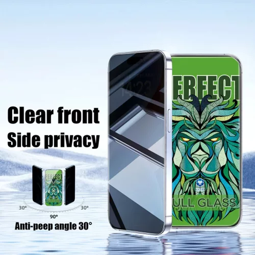iPhone 17 Pro Fekete Lito D+ Max Strong Privacy üvegfólia
