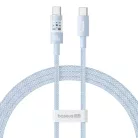 Type-C to Type-C Galaxy Blue Baseus Data Cable Gem (P10373000311-00) Szupergyors töltés 100W, 1m