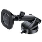 Autó tartó Acefast D47 Vezeték nélküli töltéssel - Műszerfalra, Mágneses Rögzítés, Rögzítő Klip, 15W, 4.7-6.9" Telefonokhoz - Fekete