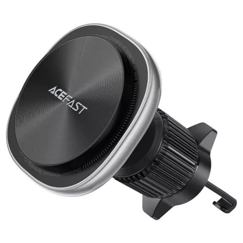 Autós tartó Acefast D41 vezeték nélküli töltéssel - légbefúvóra, mágneses fogás, USB-C, 15W, 4.7 - 6.9" telefonokhoz - Ezüst