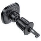 Autós tartó vezeték nélküli töltéssel (D46) Acefast - légbeömlőhöz, mágneses tartás, csúszásmentes, 15W, 4.7 - 6.9" telefonokhoz - Fekete