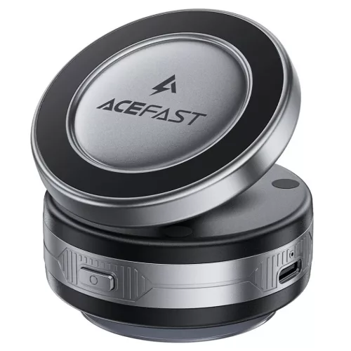 Acefast Autós tartó vezeték nélküli töltéssel (E29) műszerfalra, erős mágnesekkel, 110mAh - Fém szürke
