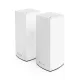 Linksys Atlas Pro 6 Whole-Home Mesh Wifi 6 MX5502 AX5400 Dual Band 2-Pack - White
