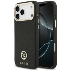   iPhone 17 Pro Max Fekete Guess Hardcase 4G (GUHMP17XPGCRMDEK) tok