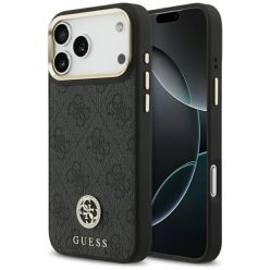   Apple iPhone 17 Pro Max Guess - Hardcase 4G (GUHMP17XP4GRMDEK) - Fekete tok