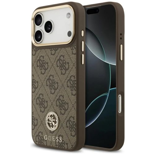 iPhone 17 Pro Max Guess - Hardcase 4G (GUHMP17XP4GRMDEW) - Barna tok