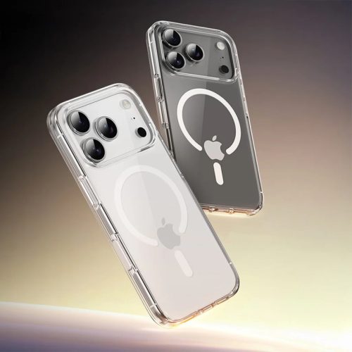 Iphone 17 Pro Max átlátszó Rock Crystal Shield Series mágneses tok
