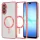 Samsung Galaxy A17 5G Piros Techsuit - Luxury Crystal MagSafe tok