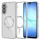 Samsung Galaxy A17 5G Silver Techsuit - Luxury Crystal MagSafe tok