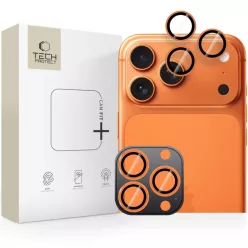   iPhone 17 Pro / 17 Pro Max Tech-Protect Camring Fit+ kameravédő Cosmic Orange