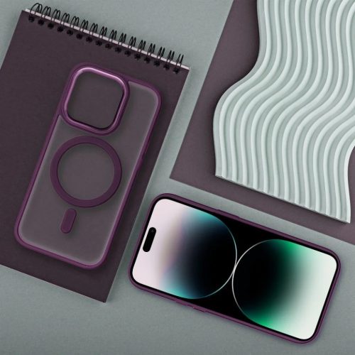 iPhone 17 Pro Max matt mályva vörös tok