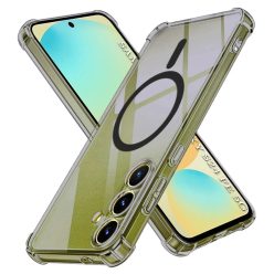   Samsung Galaxy S24 FE Füstfekete Techsuit Shockproof Clear Silicone MagSafe tok