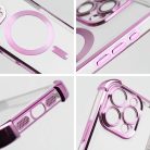 iPhone 17 Pro Max rózsaszín tok ANTISHOCK ELECTRO, kompatibilis a MagSafe funkcióval