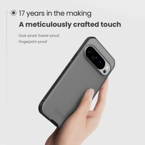 Nillkin Super Frosted PRO hátlap Google Pixel 10 Pro XL-hez Átlátszó Fekete tok
