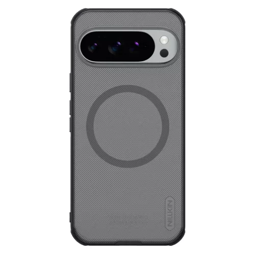 Google Pixel 10 Pro XL átlátszó fekete Nillkin Super Frosted PRO mágneses hátlap tok