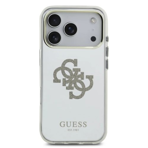 Guess PC/TPU Mirror 4G Glitter Logo MagSafe fliptok iPhone 17 Pro Max Gold tok