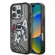 iPhone 16 Pro fekete Karl Lagerfeld Liquid Glitter Szórt Choupette tok